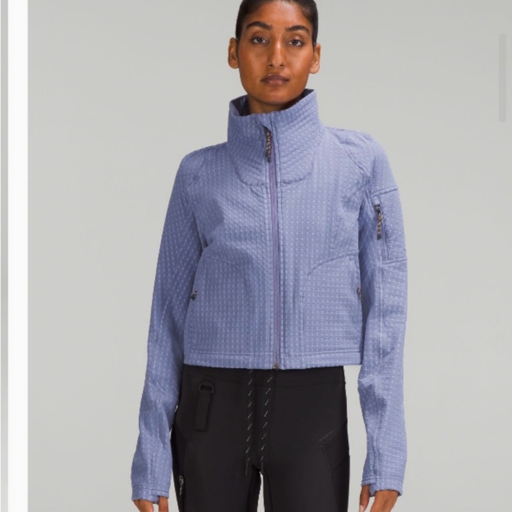 Lululemon Water-Repellent Fleece Hiking Jacket Peri Purple
